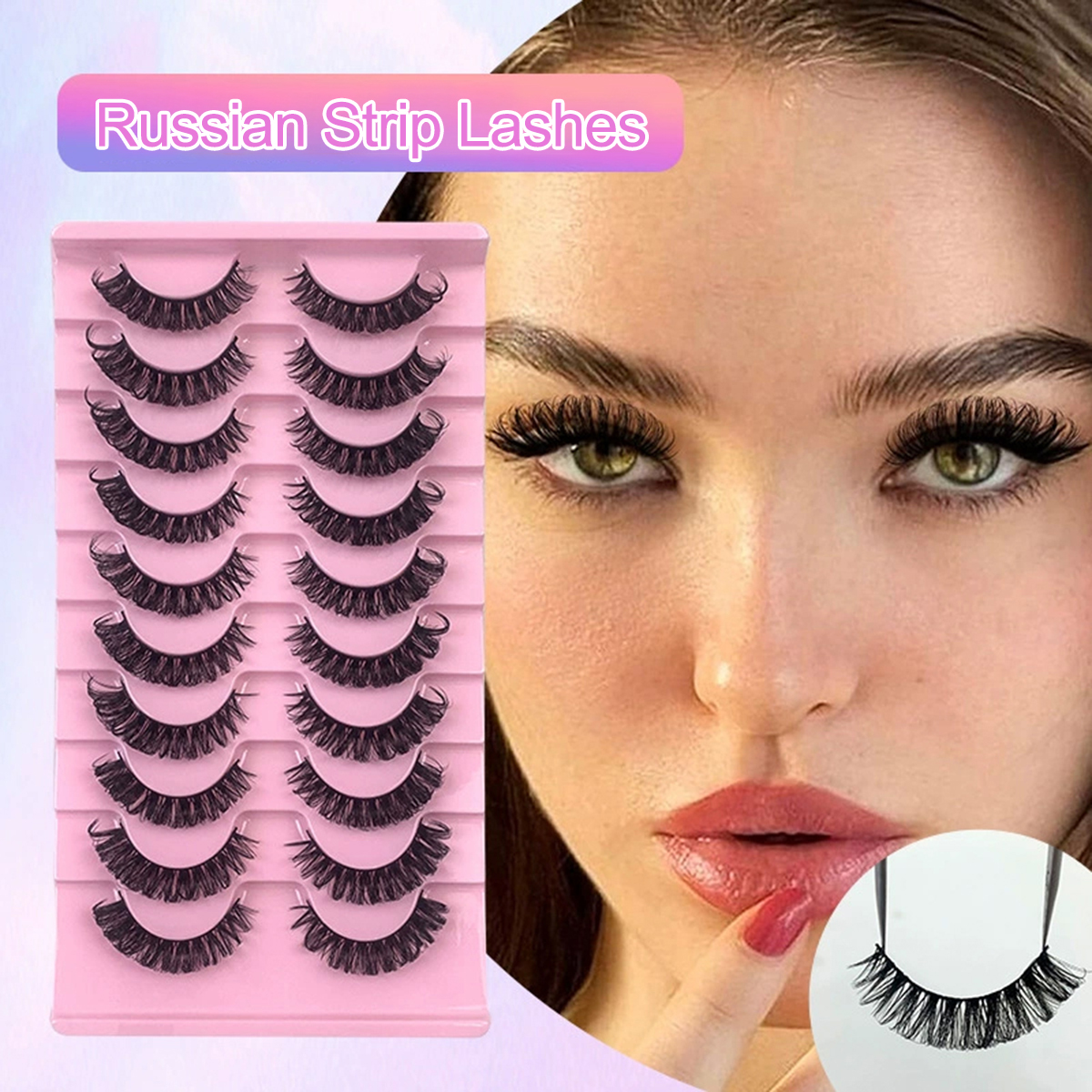 Ink Beauty 10 Pairs Natural Lashes