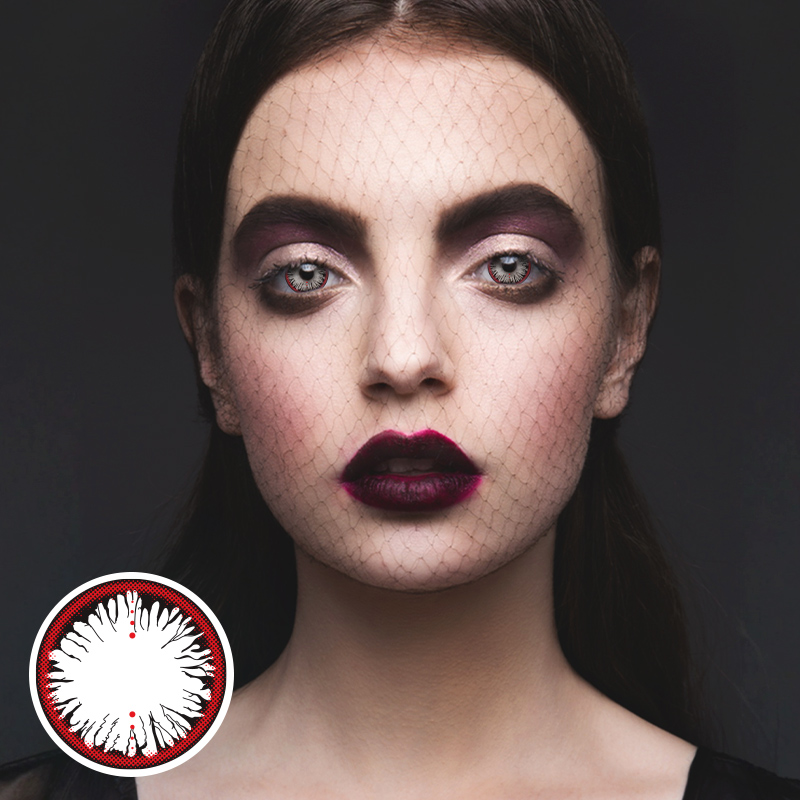 Clown White Costume 6 Months Contact Lenses