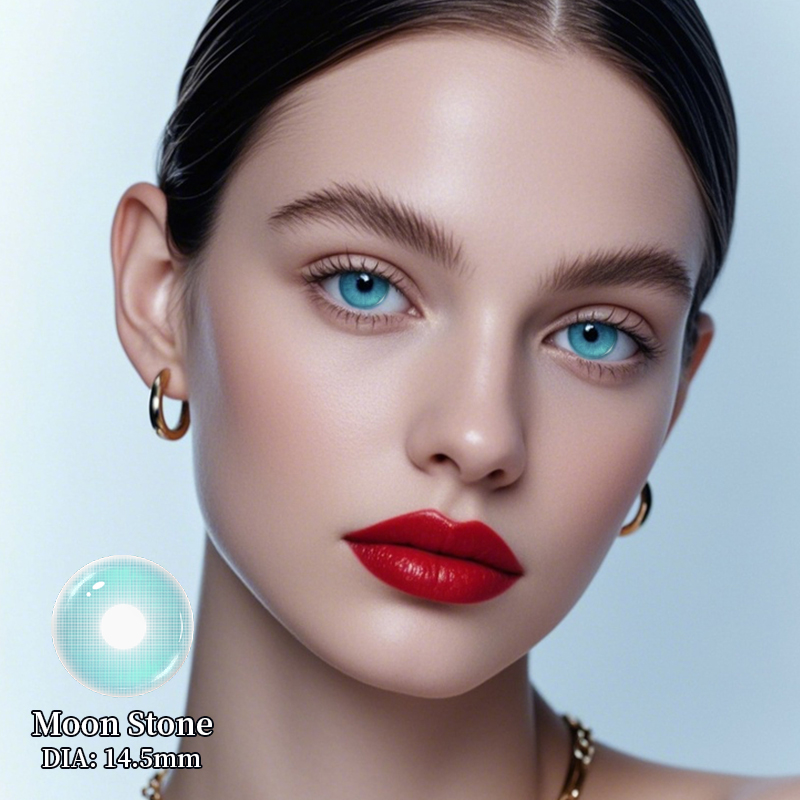 Moonstone Blue Prescription Yearly Contact Lenses