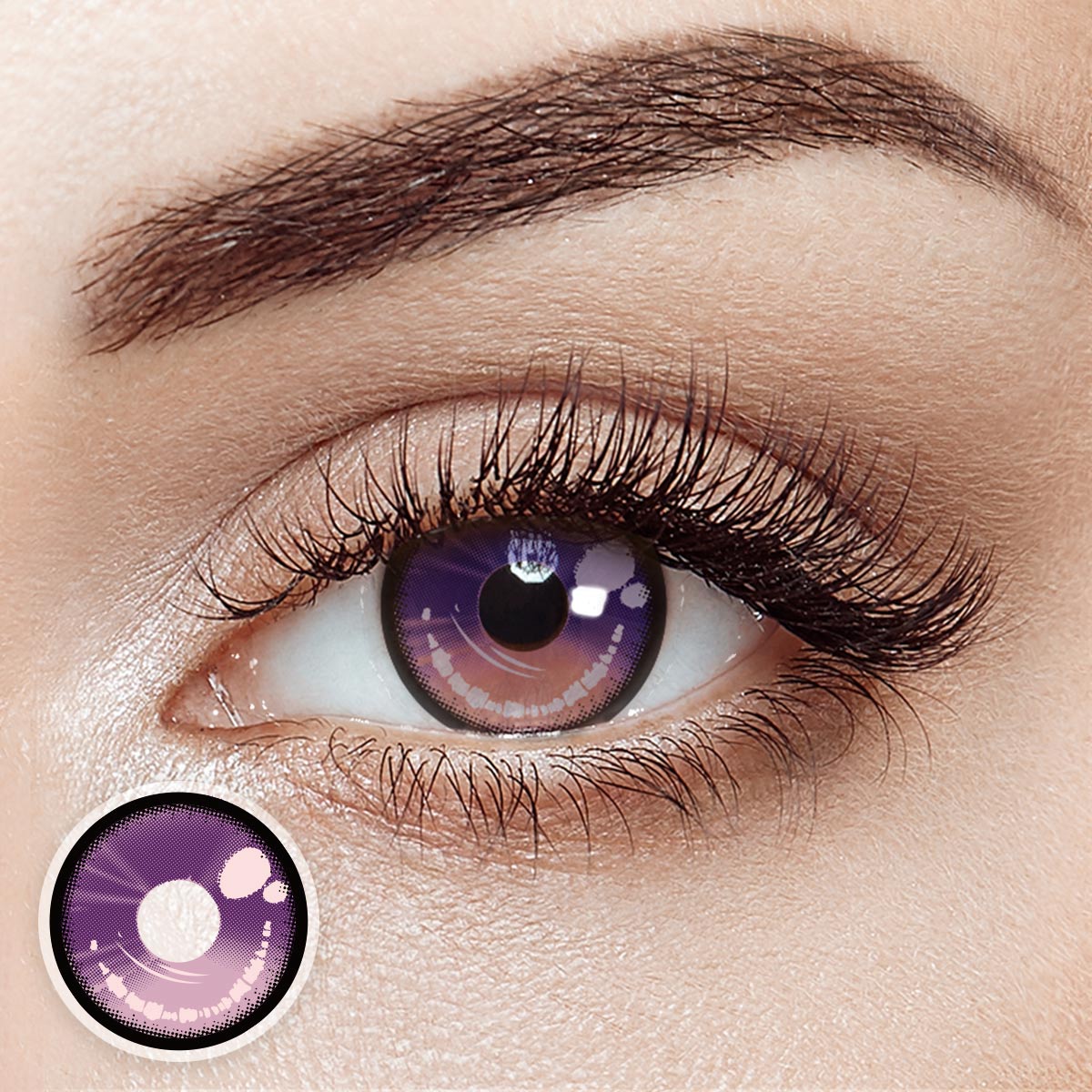 Lithora Purple Costume 6 Months Contact Lenses