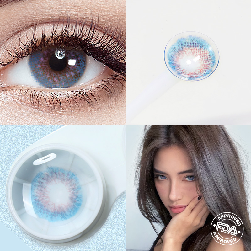 Pistachio Blue 6 Months Contact Lenses