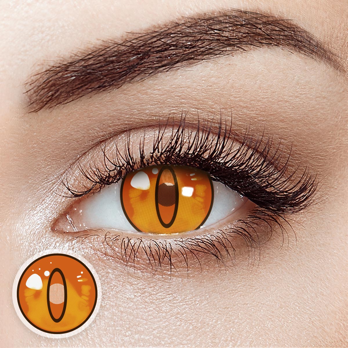 Avalanche Brown Costume 6 Months Contact Lenses