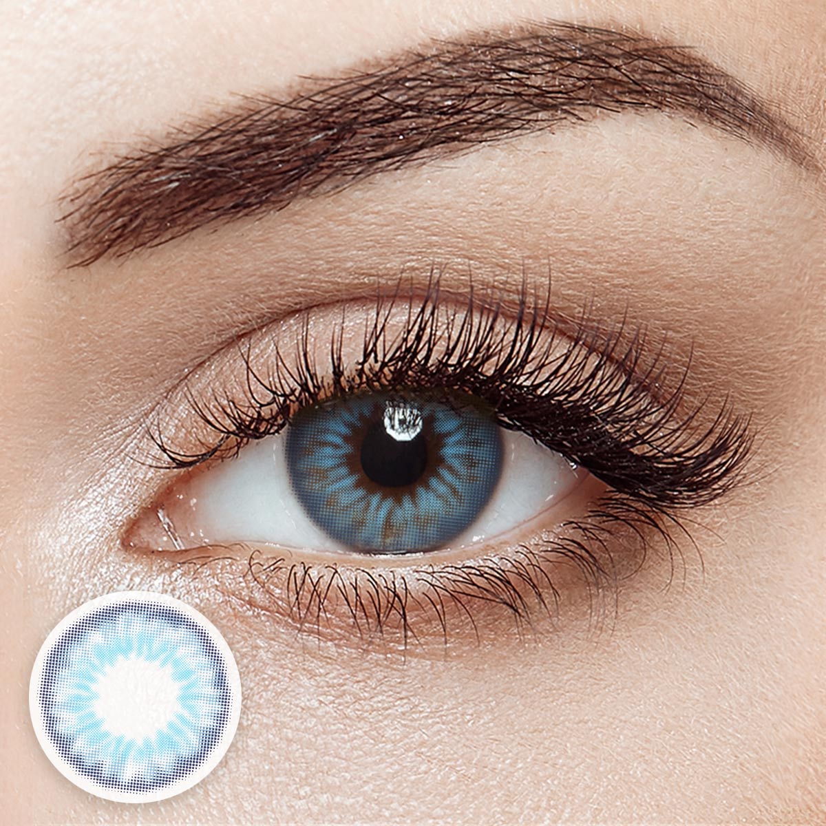 Kiwi Blue 6 Months Contact Lenses | 2 Pcs