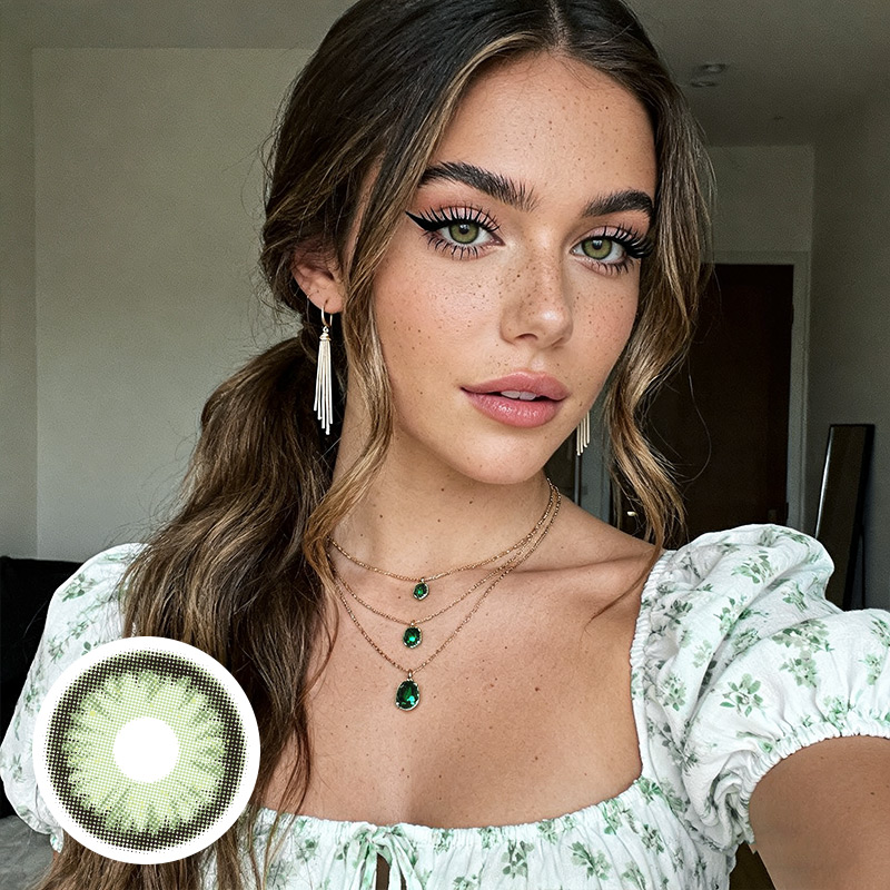 Elysnow Green 6 Months Contact Lenses | 2 Pcs