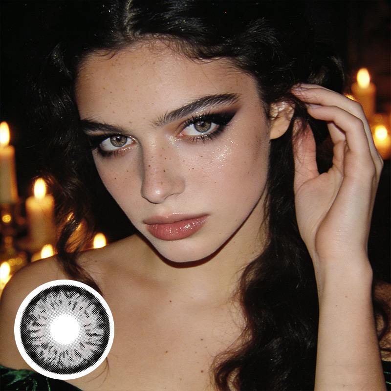 Stormy Black 6 Months Contact Lenses | 2 Pcs