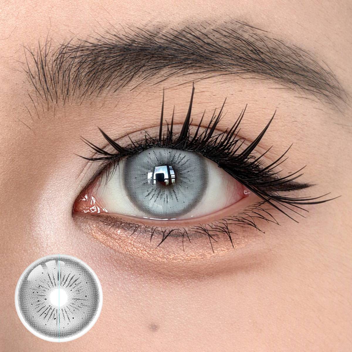 Inkwisp Gray Yearly Contact Lenses | 2 Pcs