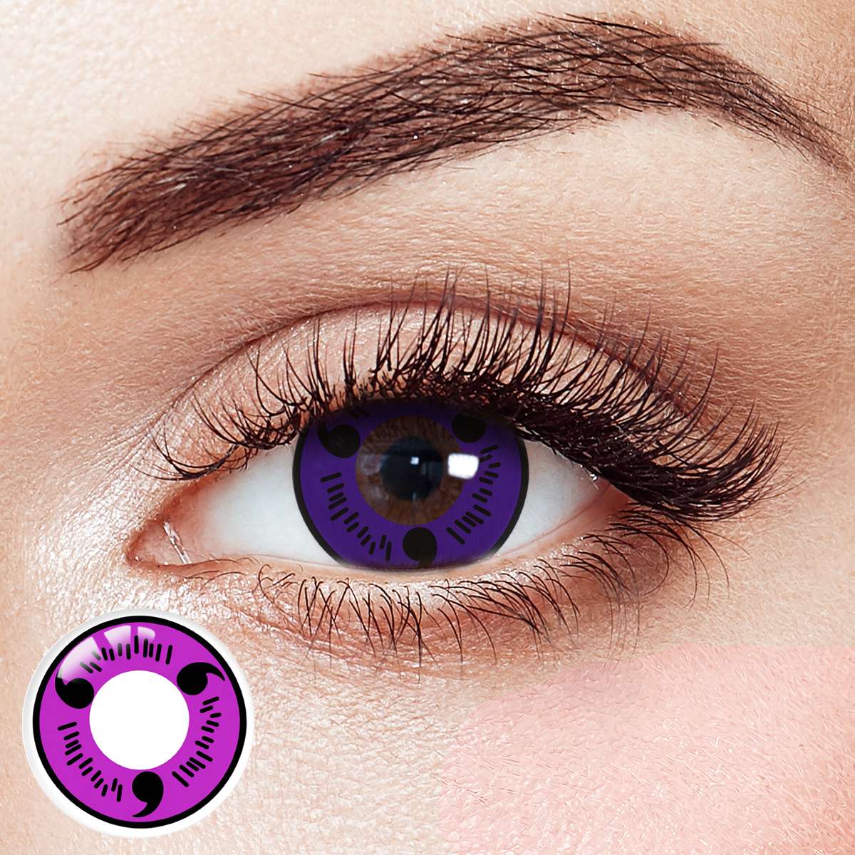 Sasuke Uchiha Purple Costume Yearly Contact Lenses | 2 Pcs