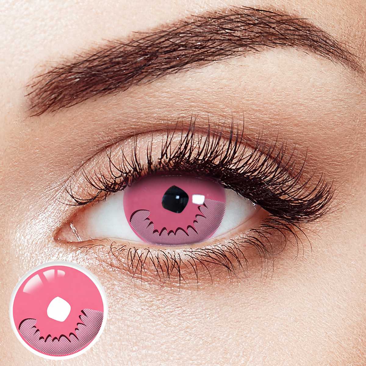 Kamado Nezuko Pink Costume Yearly Contact Lenses | 2 Pcs