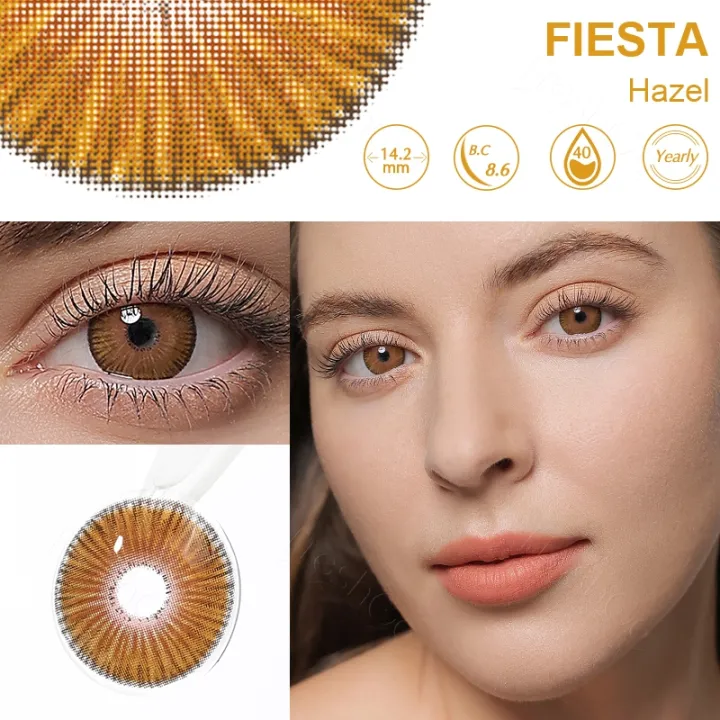 Fiesta Hazel Contact Lenses