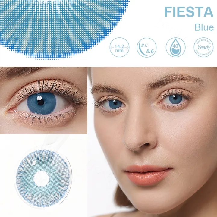 Fiesta Blue Contact Lenses