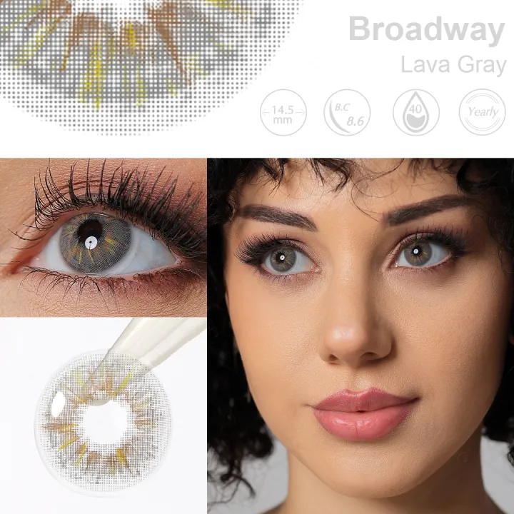 Broadway Lava Gray Contact Lenses