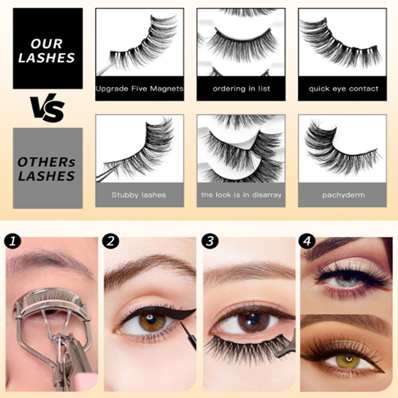 Morning Dew 10 Pairs Natural Eyelashes Set