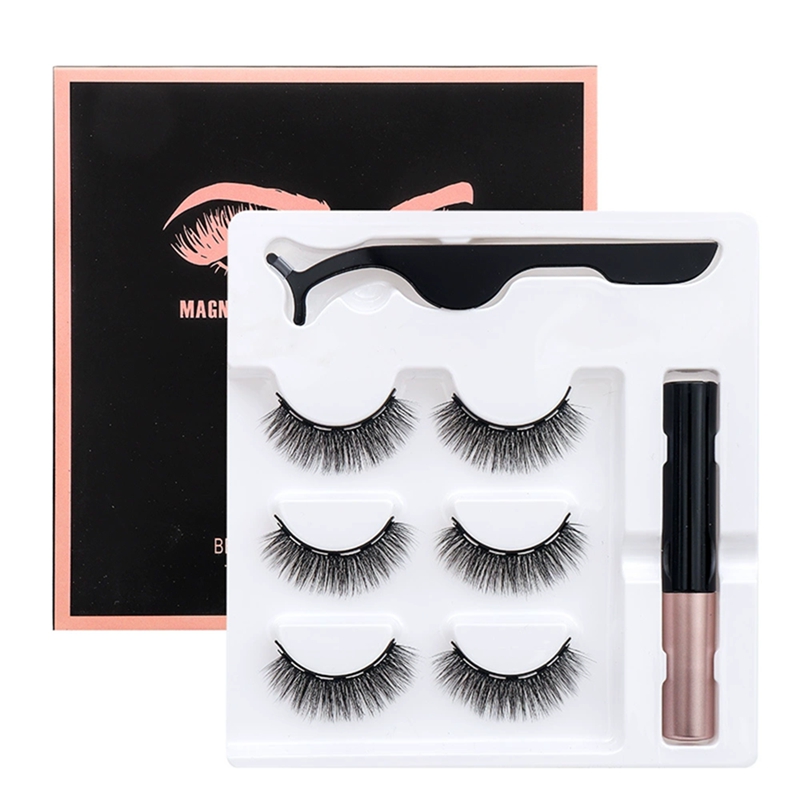 Jazz Spirit 3 Pairs Magnetic Eyelashes Set