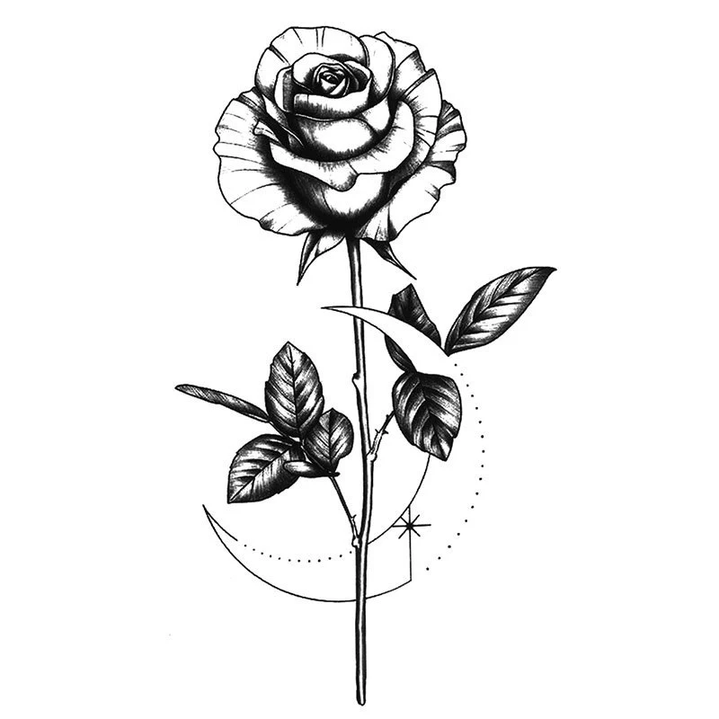 Classic Rose Tattoos