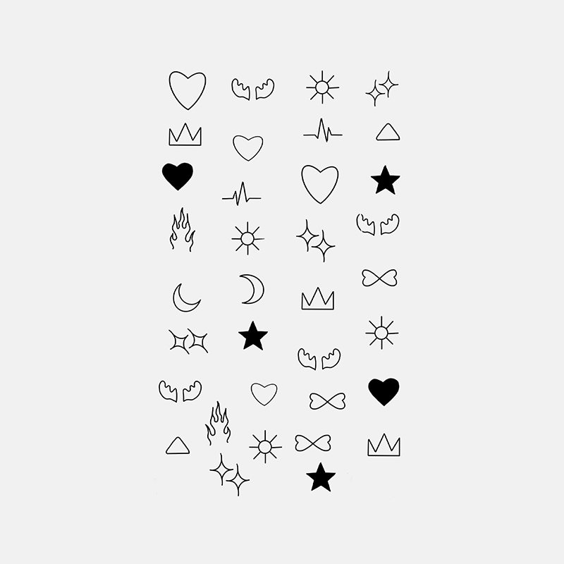 Simple Symbols Tattoos