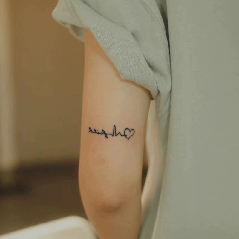 Heartbeat Wings Tattoos