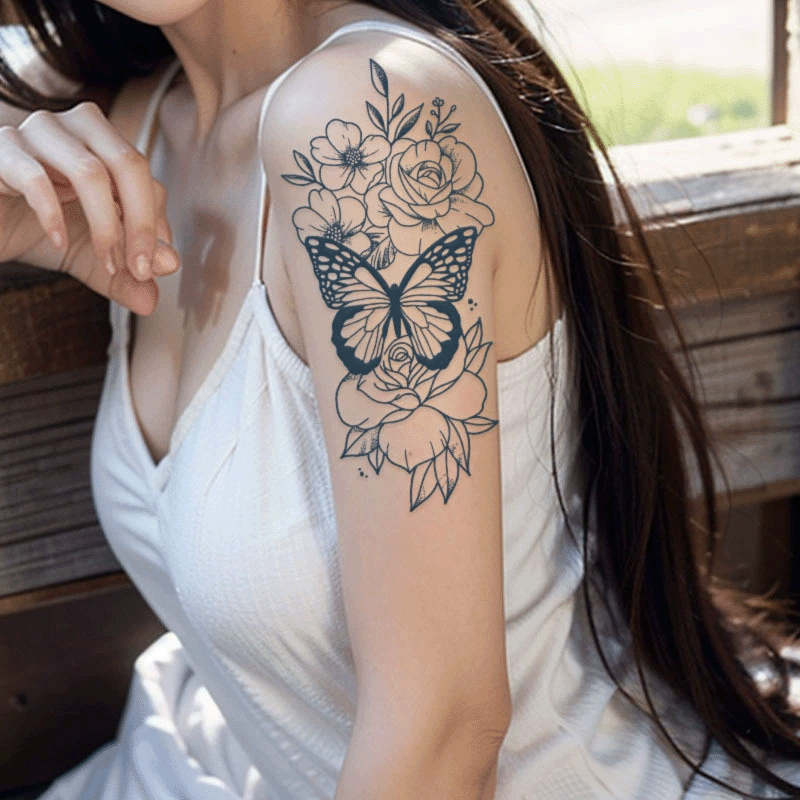 Butterfly Garden Tattoos