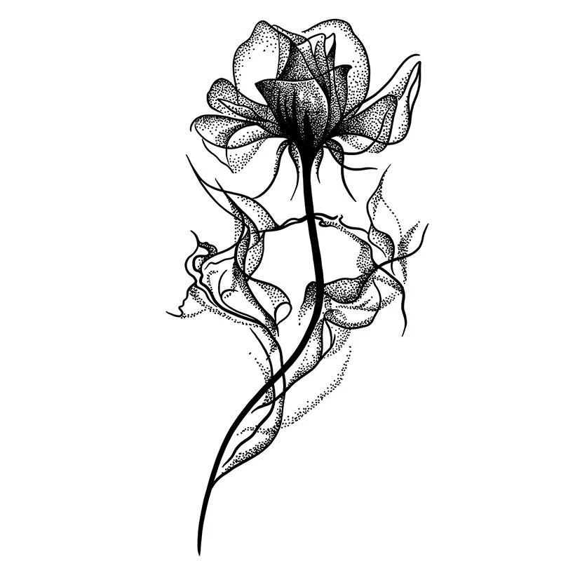 Gothic Petals Tattoos