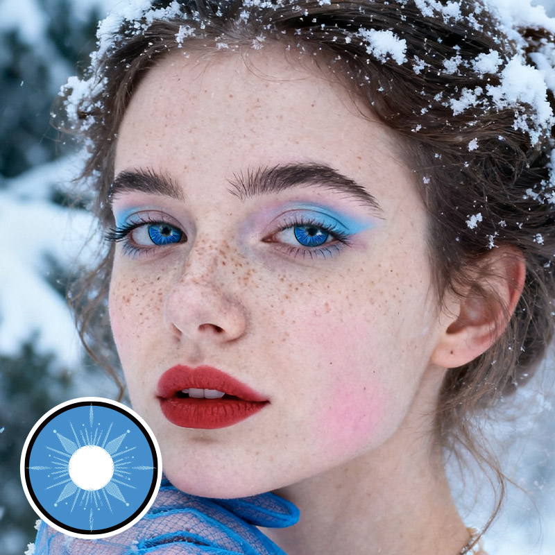Frozen Blue Costume 6 Months Contact Lenses