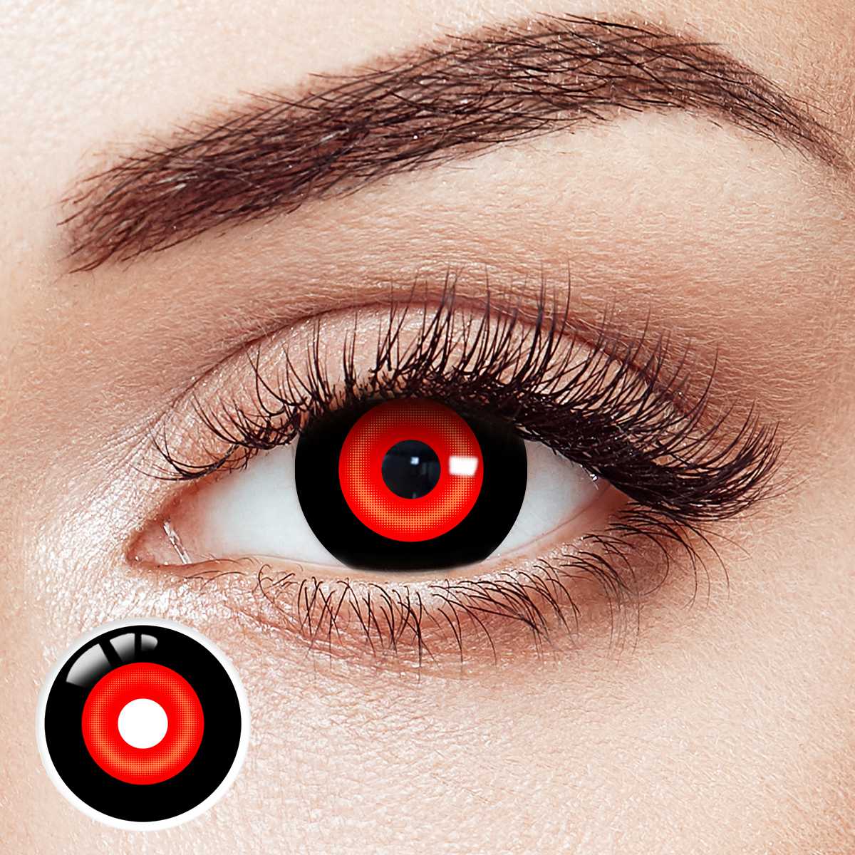 Dark Vow Vamp Ring Red Costume Yearly Contact Lenses | 2 Pcs