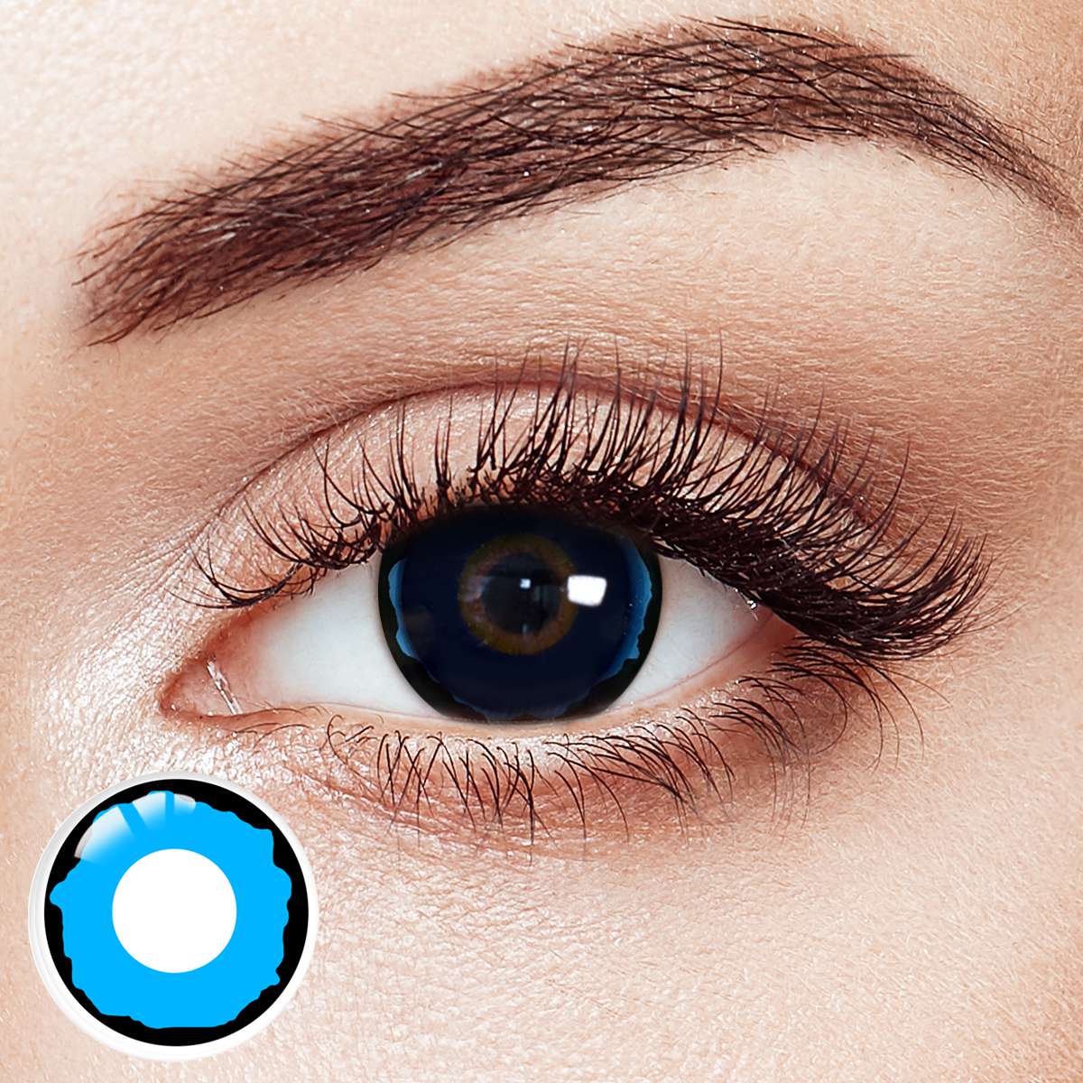 Royal Abyss Blue Costume Yearly Contact Lenses | 2 Pcs