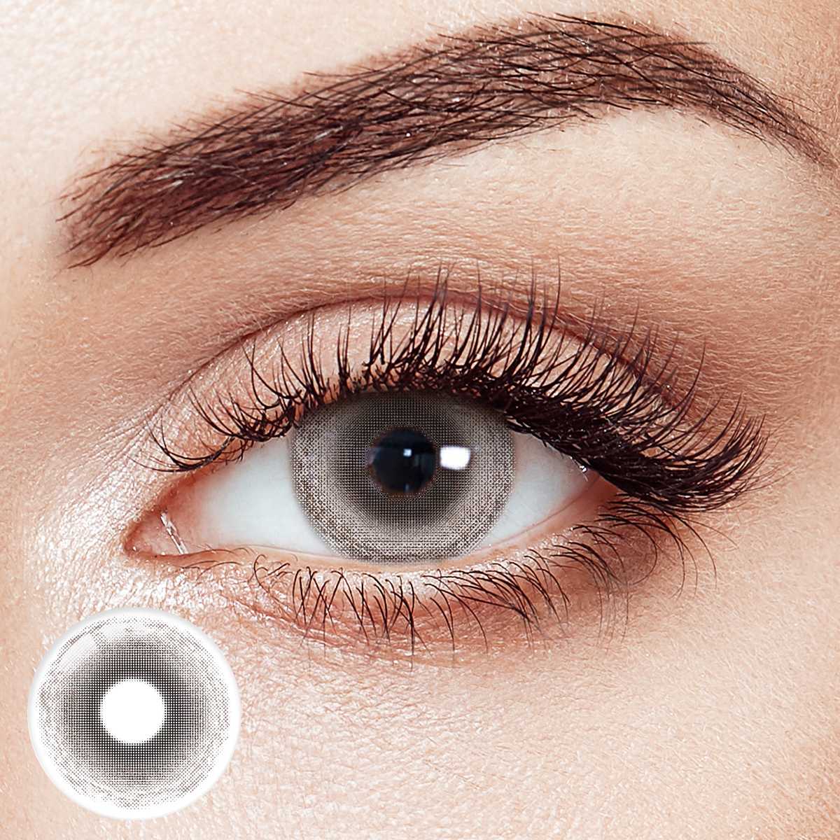 Dusk Veil Gray Costume Yearly Contact Lenses | 2 Pcs