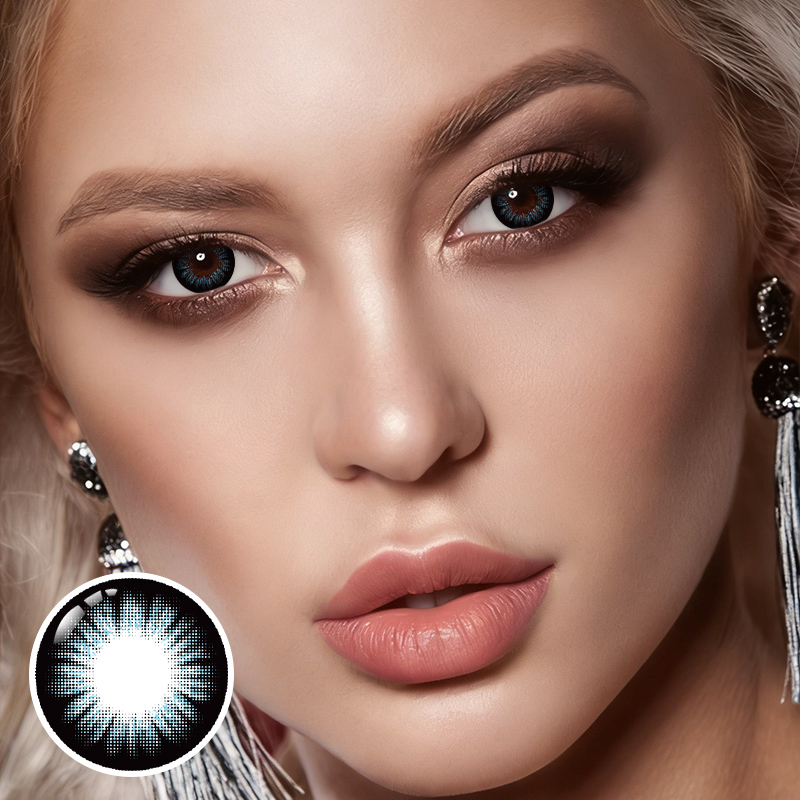 Lynx Black Blue 6 Months Contact Lenses | 2 Pcs