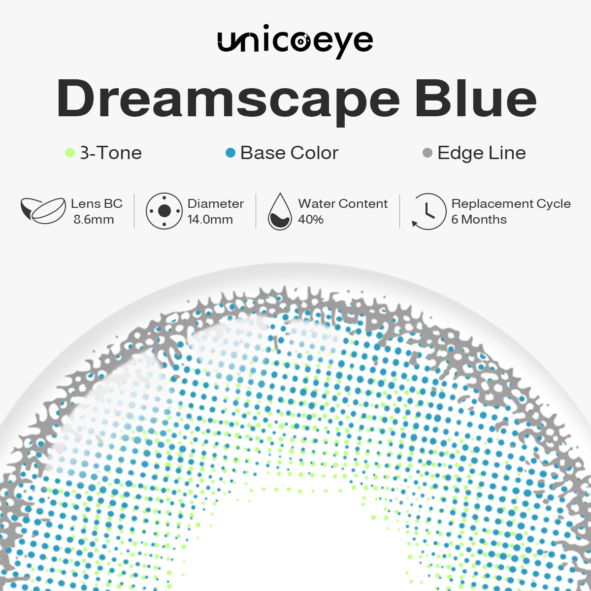 Dreamscape Blue 6 Months Contact Lenses | 2 Pcs