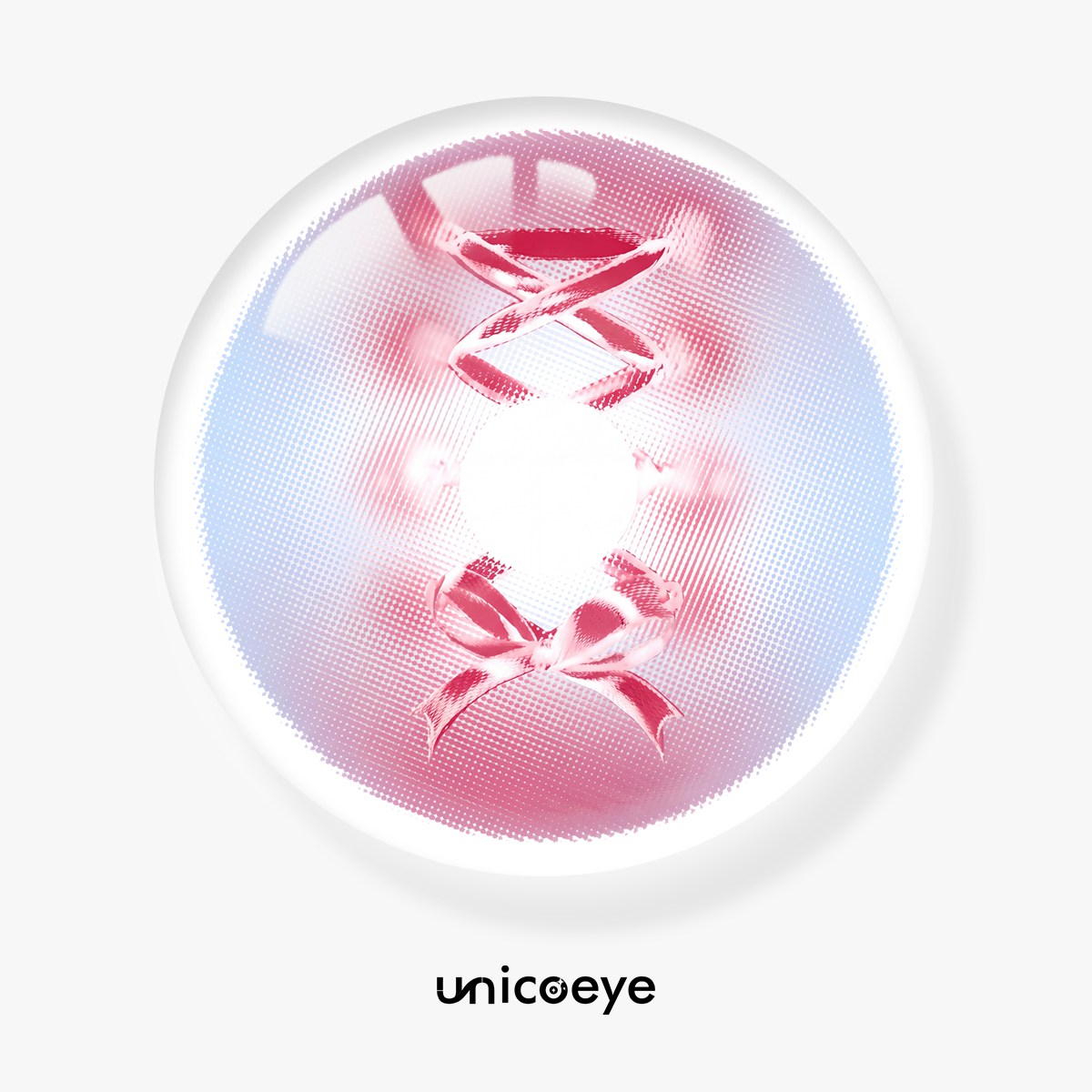 Psycho Lace Pink Costume Yearly Contact Lenses | 2 Pcs