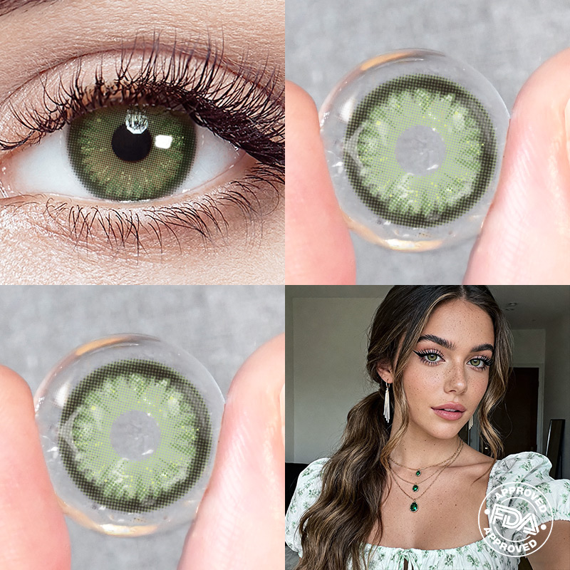 Elysnow Green 6 Months Contact Lenses | 2 Pcs