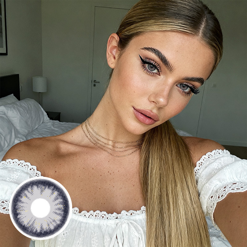 Elysnow Black 6 Months Contact Lenses | 2 Pcs