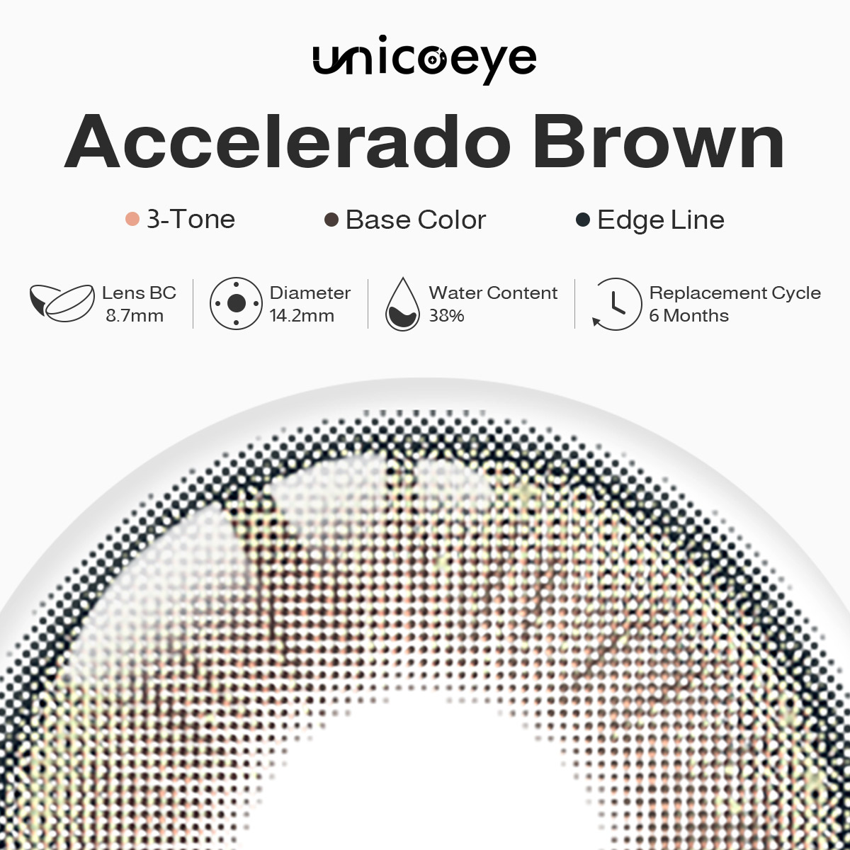Accelerado Brown 6 Months Contact Lenses