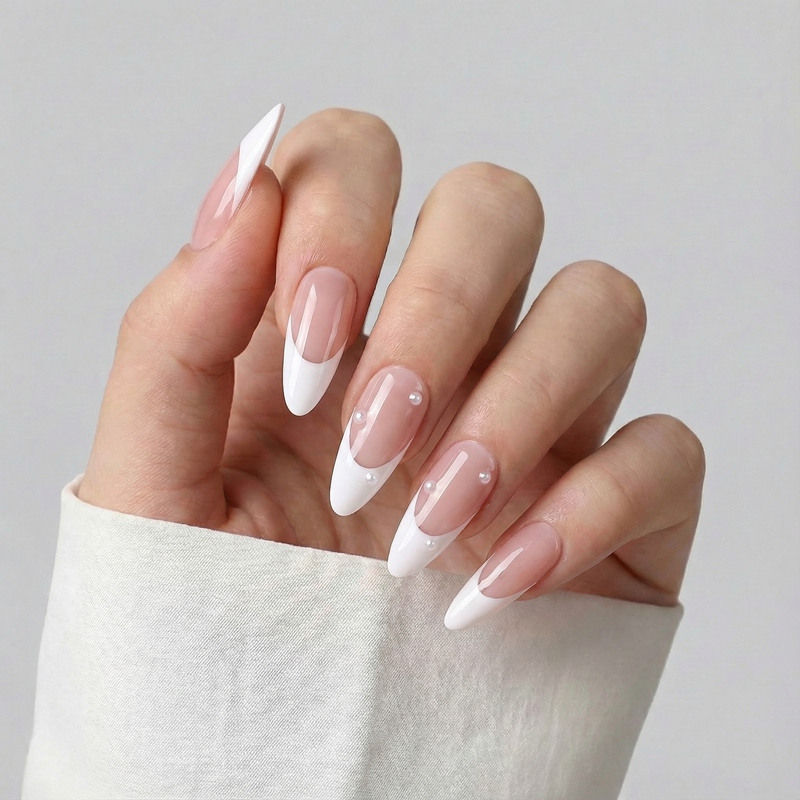 Ivory Lustre White Nails