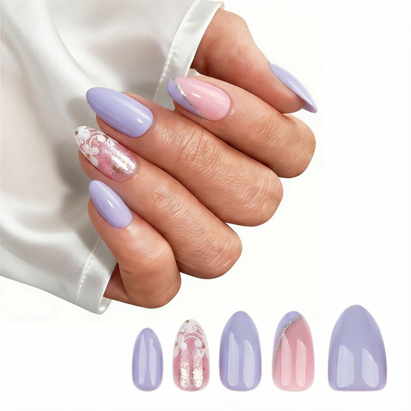 Lilac Heaven Lavender Nails