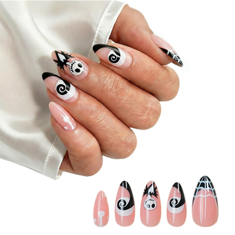 Pretty Haunted Pink Nails