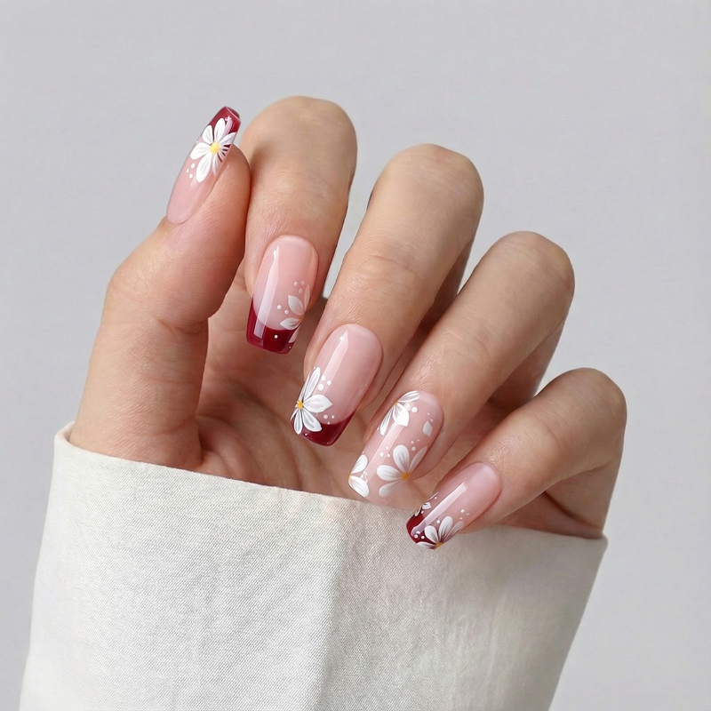 Blossom Kiss Pink Nails