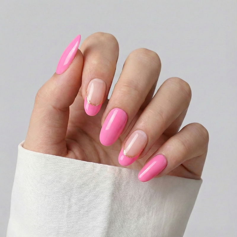 Classic Rouge Pink Nails