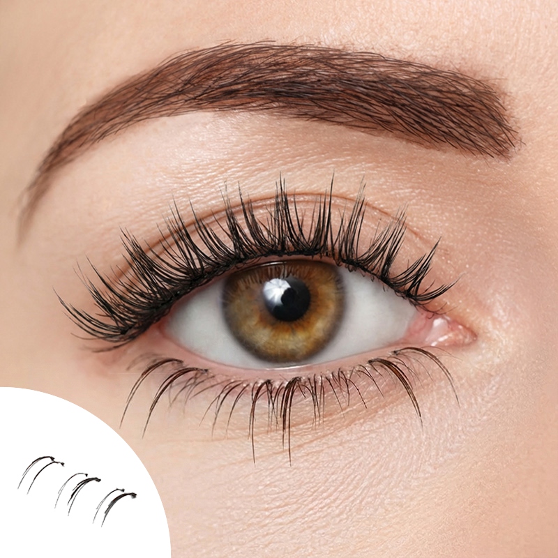 Carmen 3 Rows Segmented Natural Glue-on Lower Lashes