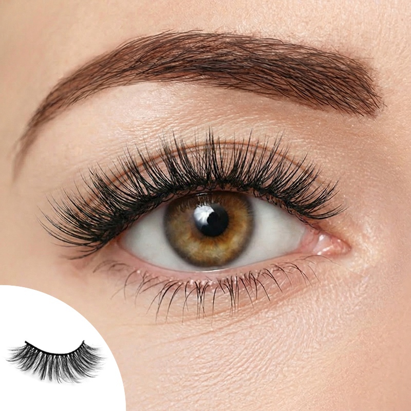 Born to Love 3 Pairs Natural Glue-on Lashes