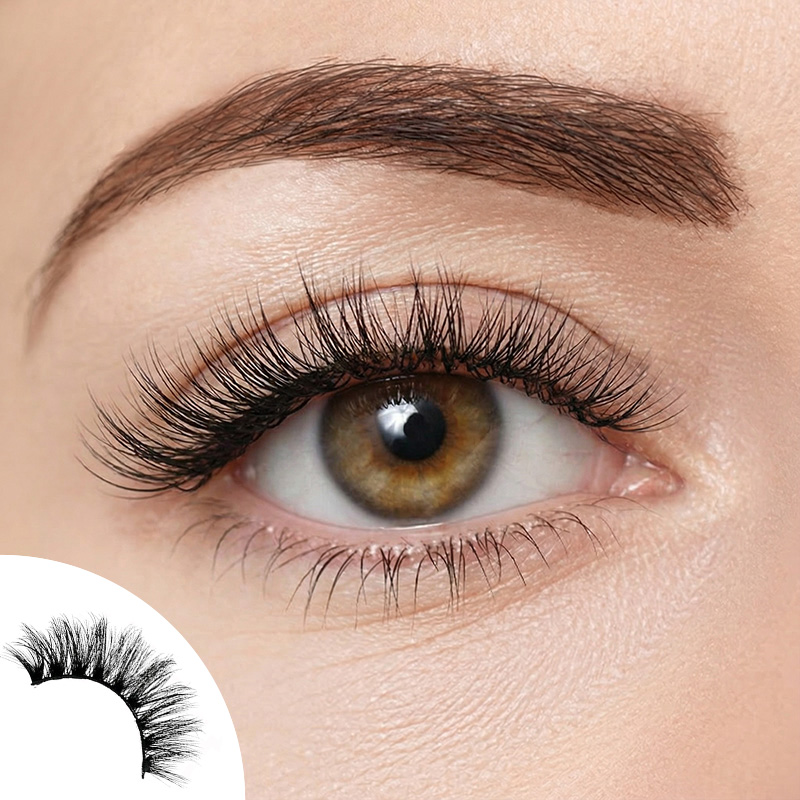 Velvet Fringe 5 Pairs Natural Glue-on Lashes