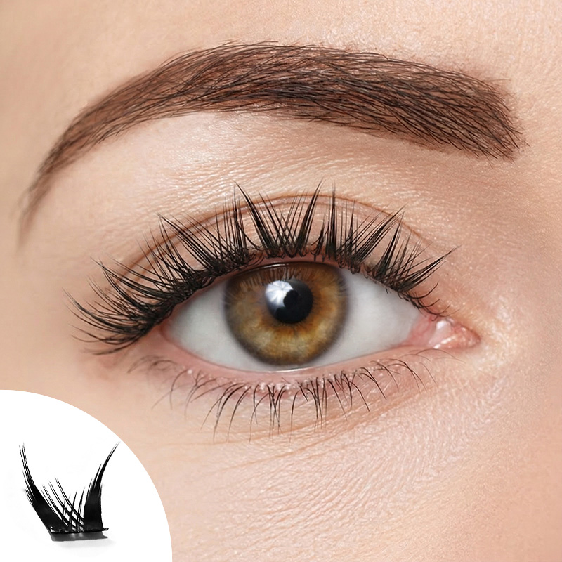 Sage Bloom Segmented Natural Glue-on Lashes