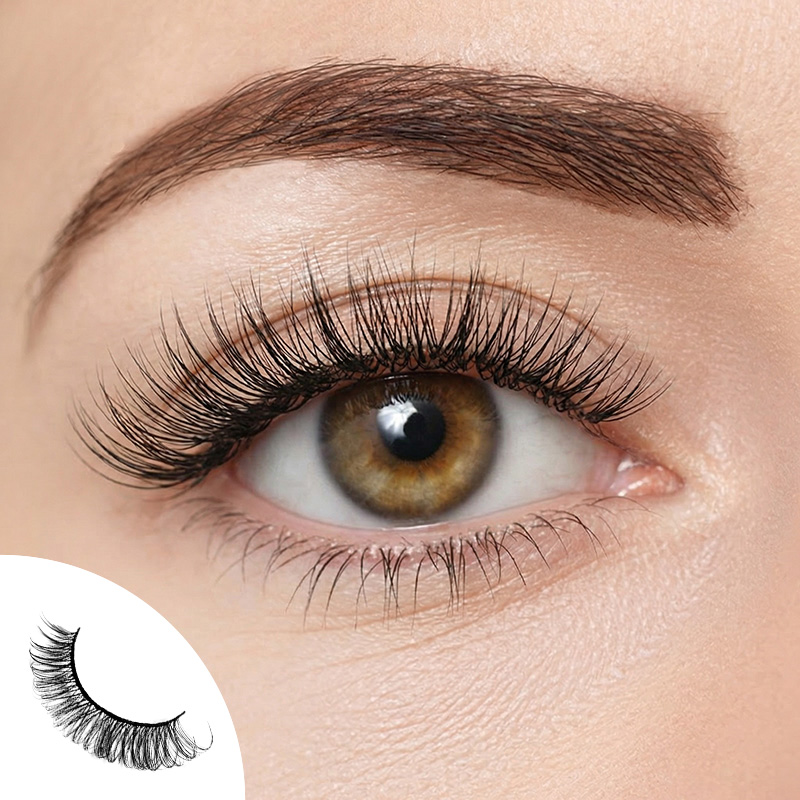 Mood Matrix 10 Pairs Natural Glue-on Lashes