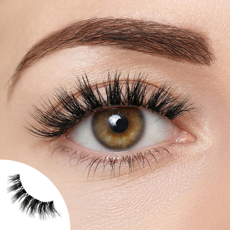 The Finesse 10 Pairs Natural Glue-on Lashes