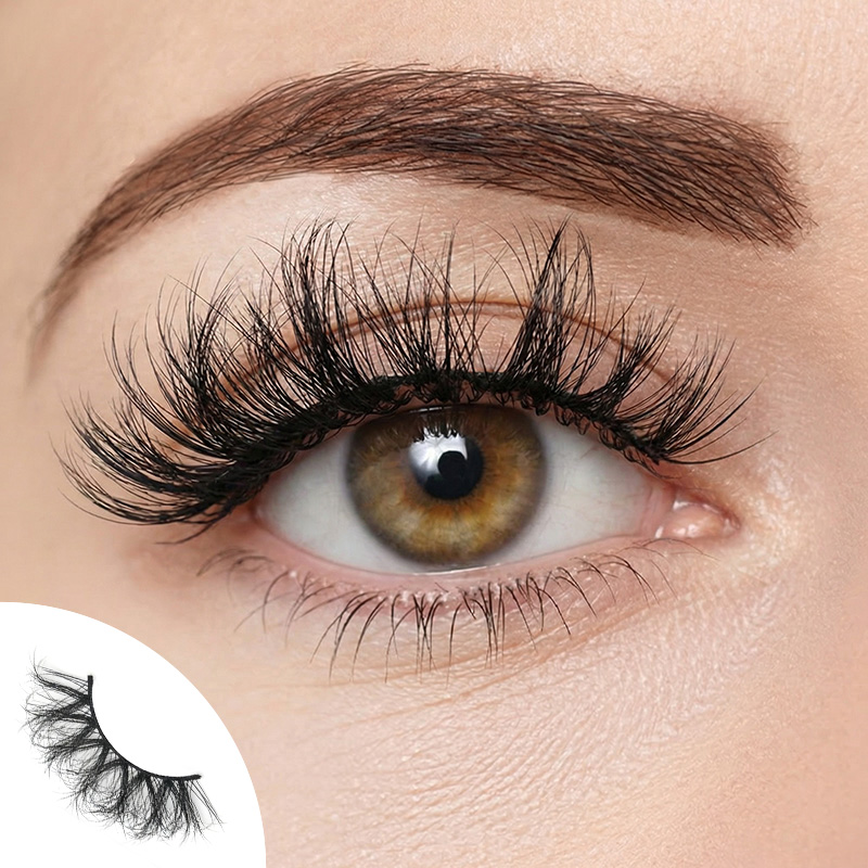 Ebony Wing 5 Pairs Natural Glue-on Lashes