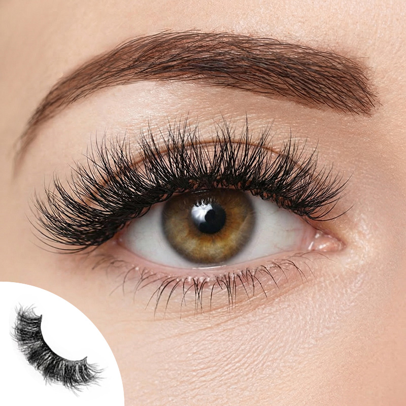 Divine Secret 10 Pairs Natural Glue-on Lashes