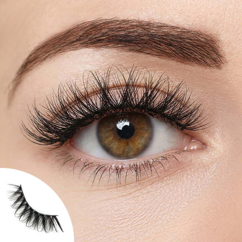 Mystic Queen 11 Pairs Natural Glue-on Lashes