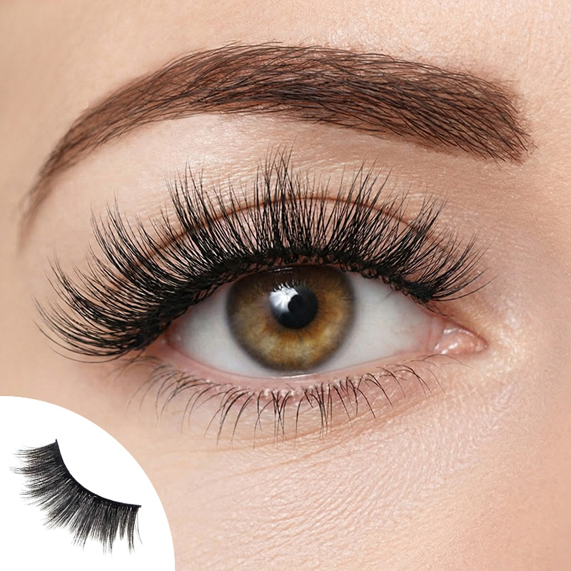 Wild Rose 5 Pairs Natural Glue-on Lashes
