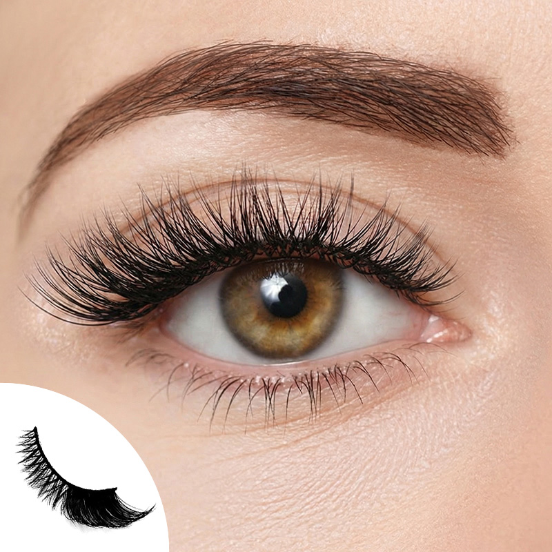 Eden Spark 5 Pairs Natural Glue-on Lashes
