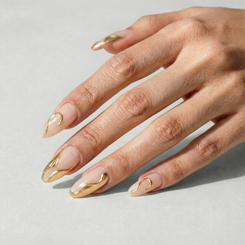 Midas Touch Gold Nails