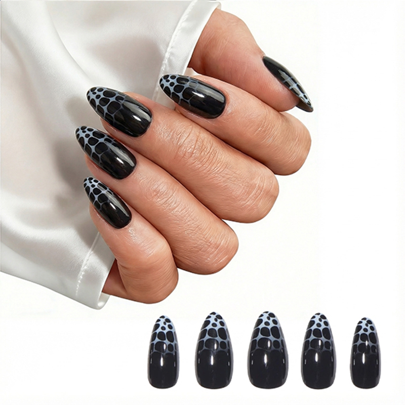 Midnight Storm Black Nails